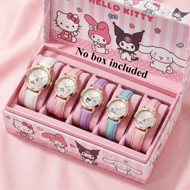 5 Sanrio watches Hello Kitty Kuromi exquisite and unique/fun and cute, party gifts holiday gifts suitable for teacher birthdays